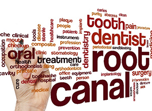 root canal word cloud